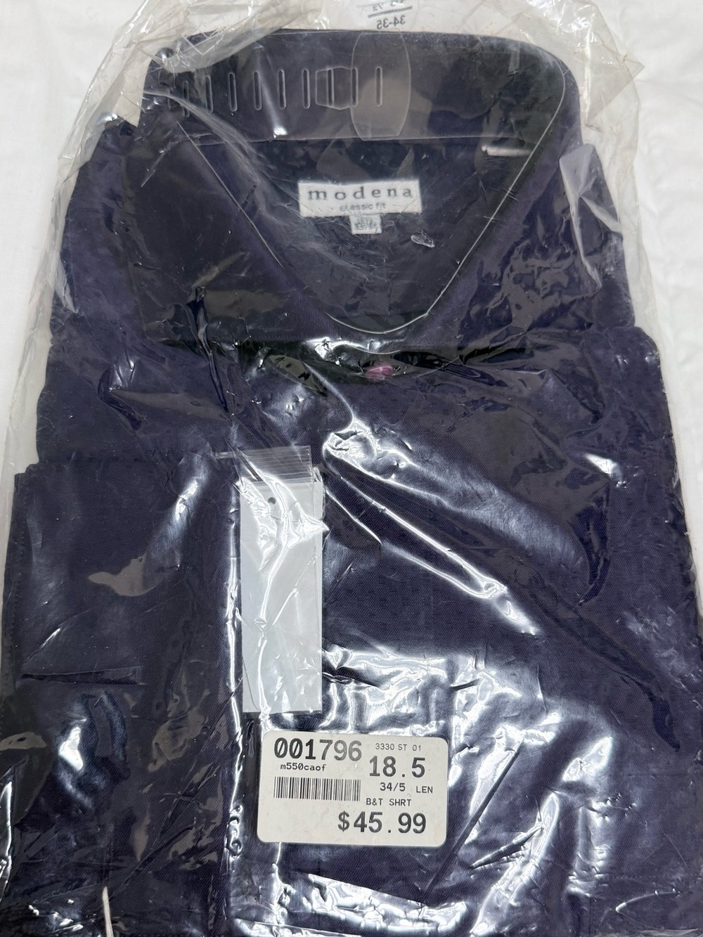 Modena Men's Long-Sleeve Dress Shirt - Navy
